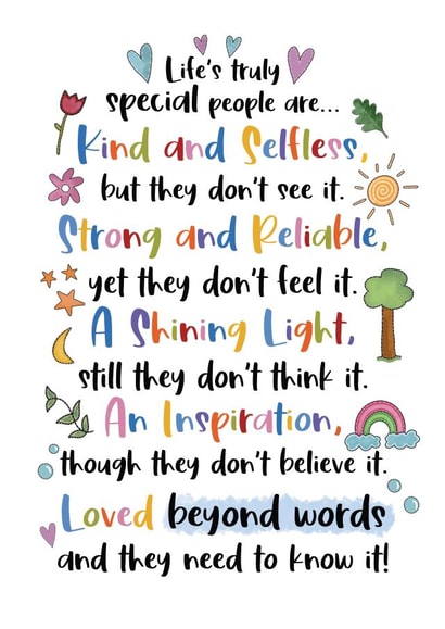 Special People - Positivity and Thank You Card created by And You Can Quote Me