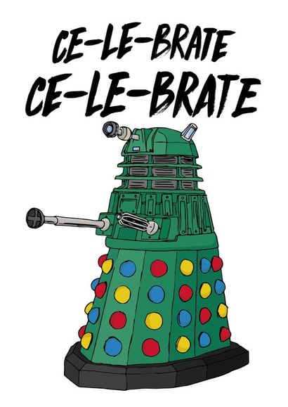 Doctor Who Christmas Card created by Freckle & Specs