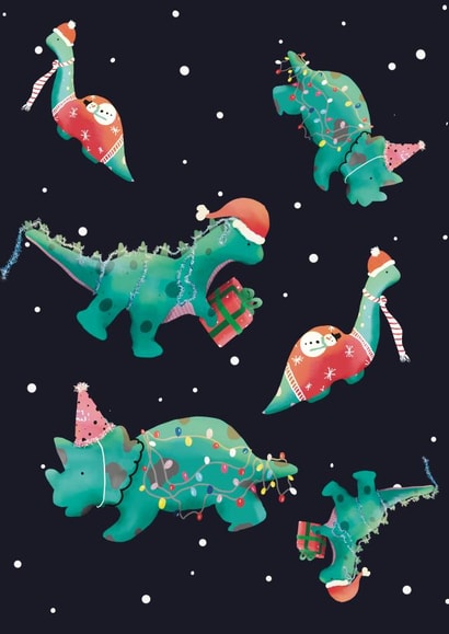 Dinosaur Christmas Party created by Flockadoodle
