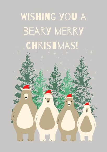 Beary Merry Christmas created by Custom Card Co Shop