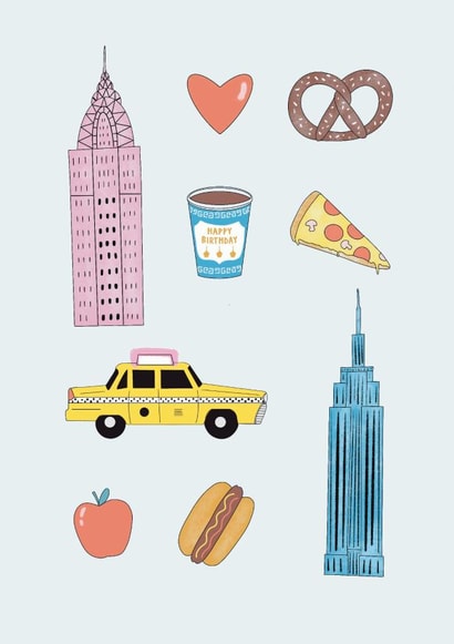 NYC Birthday Card 1000 created by Ally, With Love