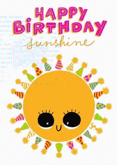 Happy Birthday Sunshine created by Paula Romani Studio