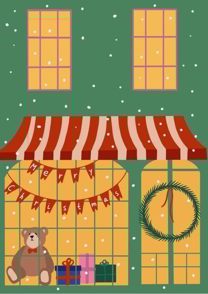 Merry Christmas card. 1000 created by Sycheva Cards