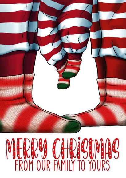 Christmas Pajamas Card | thortful