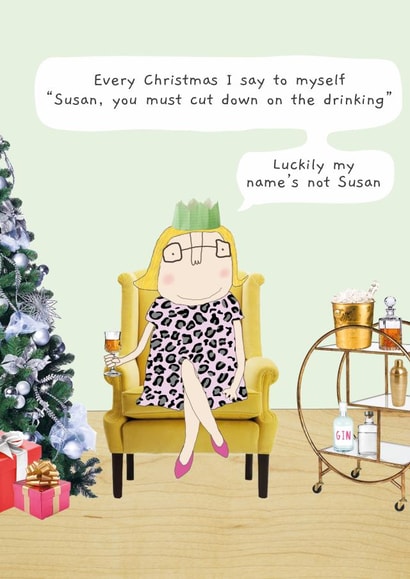 Susan Christmas card created by Rosie Made A Thing