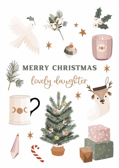 Merry Christmas Lovely Daughter created by Betty & Nell