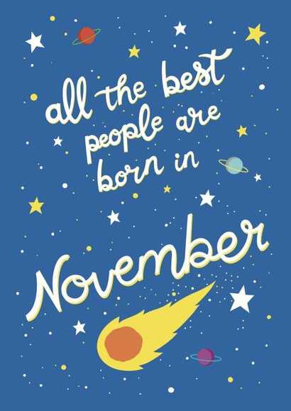 Cosmic November Birthday created by Emma Blue