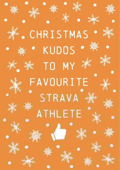 Christmas Kudos, Strava card created by Urban Collie