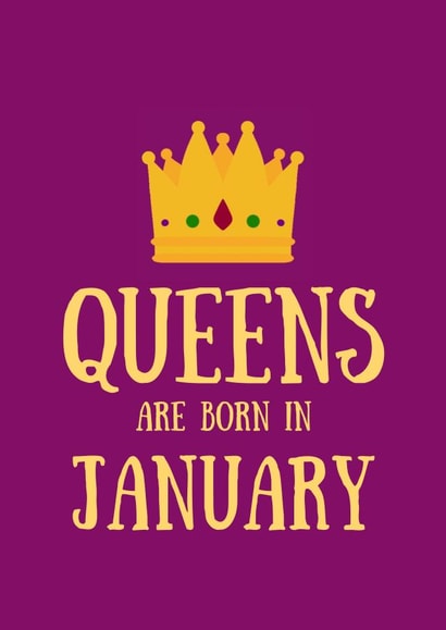 January Birthday Card 1000 created by SJdesigns