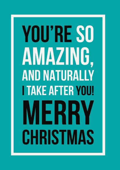 You’re amazing, Merry Christmas  created by See-saw Cards