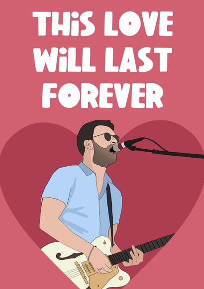 Courteeners Valentines Day / Anniversary Card created by The Foxy Lemon Co.
