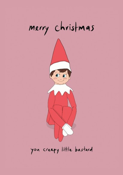 Creepy Christmas elf created by Eat the Moon