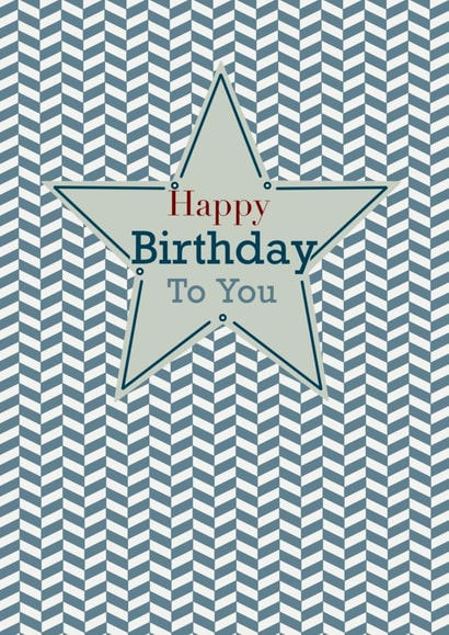 Star Birthday card created by VerUnique Designs