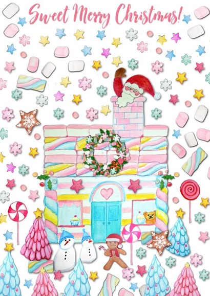 Sweet Merry Christmas Gingerbread House created by Magenta Rose Designs