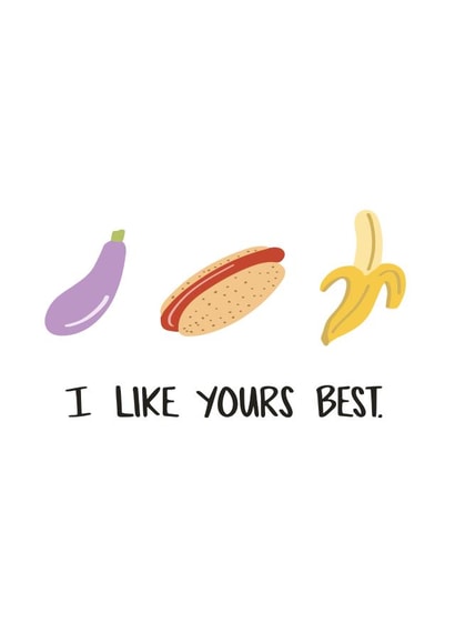 Funny Penis Emoji Card created by Knotty Cards
