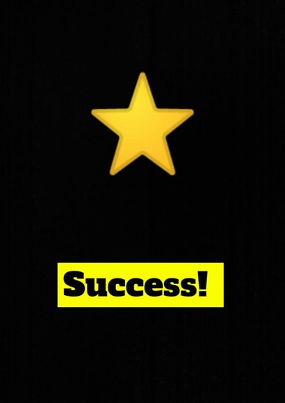 Exam pass test achievement card created by TimeForHeroes