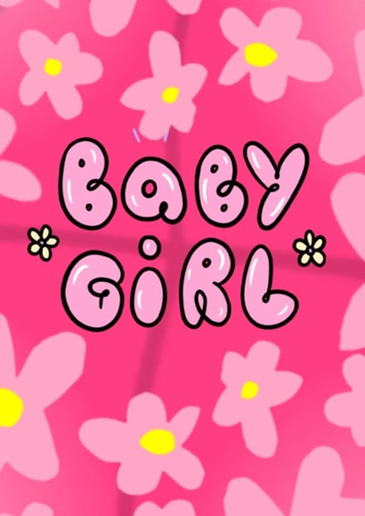 Baby girl card created by TimeForHeroes