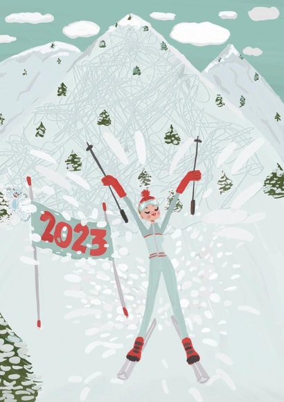 We Made It! It Wasn't Easy  We Made It  We're Champs!  Happy New Year 2023 2024 created by Paula Romani Studio