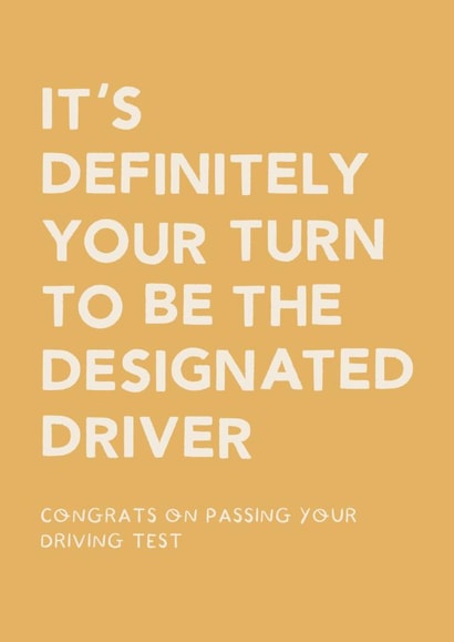Designated Driver Congrats Card created by EilidhIllustrates