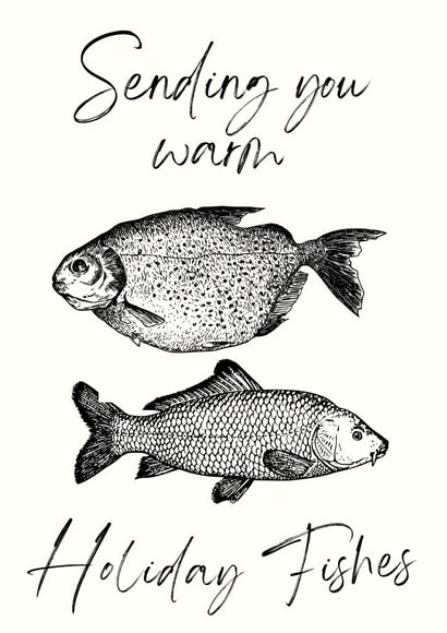 Holiday Fishes Christmas Card created by Lilac Hailstorm