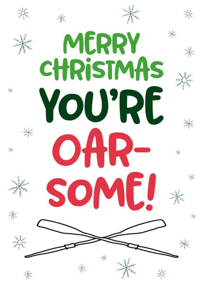 Merry Christmas you're OAR-SOME created by Geordies Love Gin