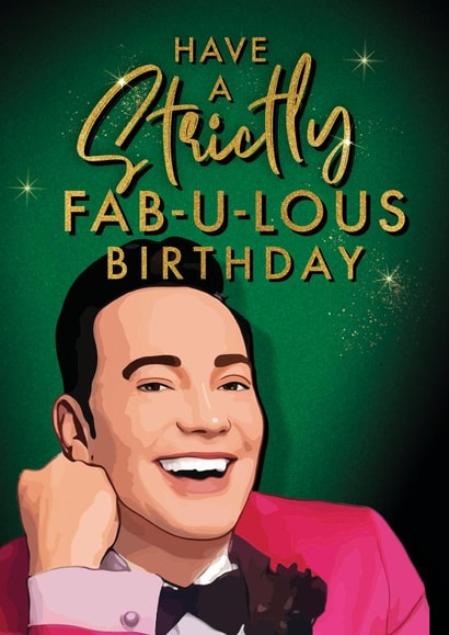 Strictly Come Dancing Birthday Card - Craig Revel Horwood created by Mrs Best Paper Co.