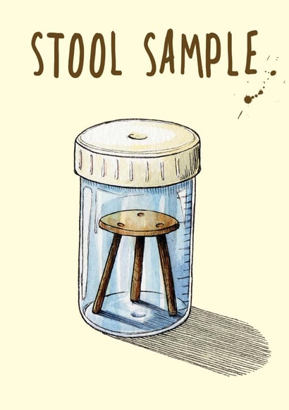 Stool Sample Get Well Soon Card created by Bewilderbeest
