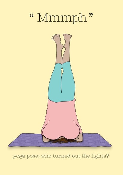Curvy girls do yoga headstands created by Mel Barren