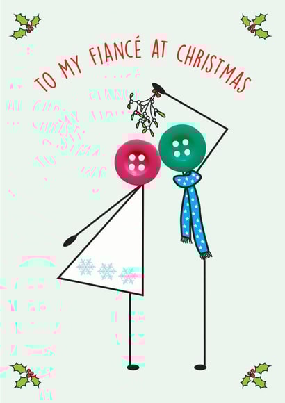 To my fiancé at Christmas card created by mrs L cards