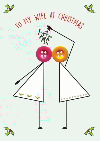 To my Wife at Christmas card 1001 created by mrs L cards