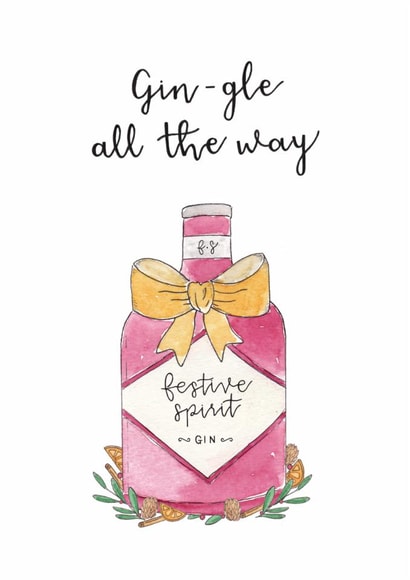 Gin-gle All The Way Christmas Card created by Beloved Creations