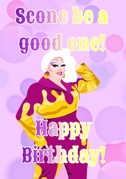Victoria Scone Drag Race Birthday Card created by Caitlins Creations