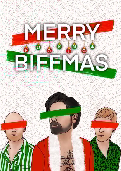 Biffy Clyro Christmas Card Merry Biffmas created by Hand of Glory Media