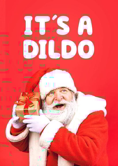 It's a dildo Christmas card created by Daft cards
