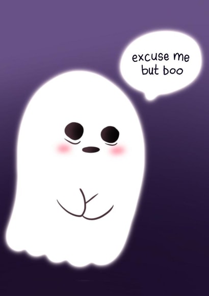 Cute Ghost Halloween card created by Helen Priest