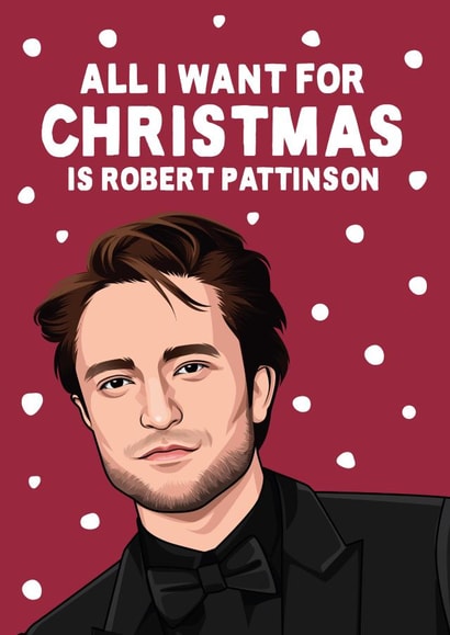 Robert Pattinson Christmas Card created by All Things Banter