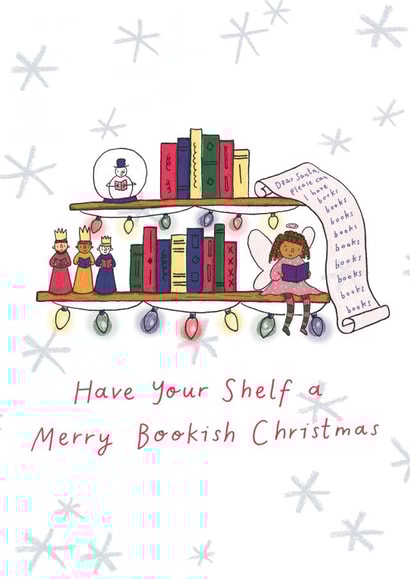 Have Your Shelf a Merry Bookish Christmas card created by Verity Robinson