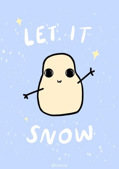 Chazzle 'Let It Snow' Christmas Card created by Charlotte Watts