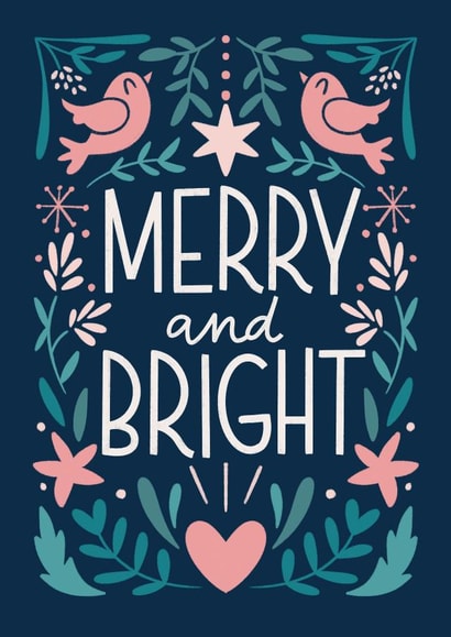 Merry and bright created by Natalia Gonzalez