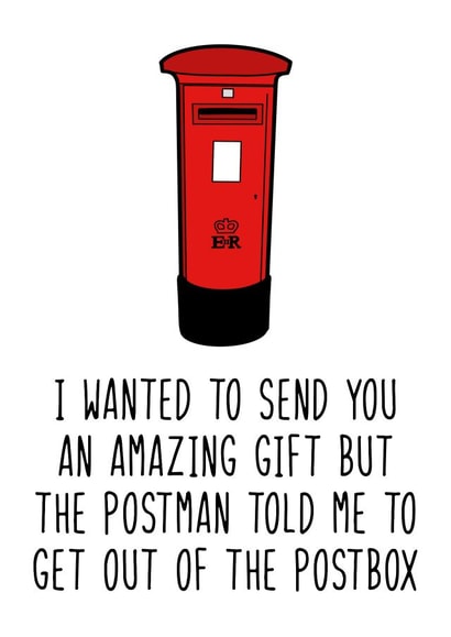 Cheeky Postbox Birthday Christmas Card created by PearlandRosePrints