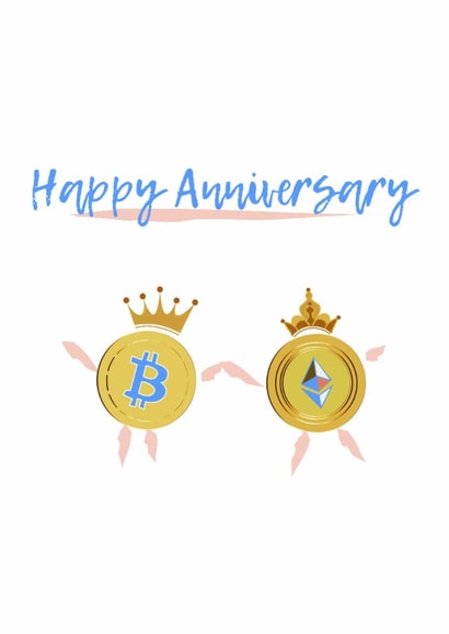 Happy Anniversary Crypto Lovers Card 1001 created by The R Creation