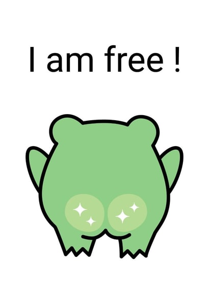 Postcard i'm free created by OlgaEfimova.Designer