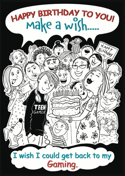 Birthday Teenager Gamer created by Aimee Beaven