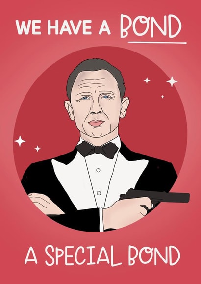 James Bond card created by Lucy Rose Party