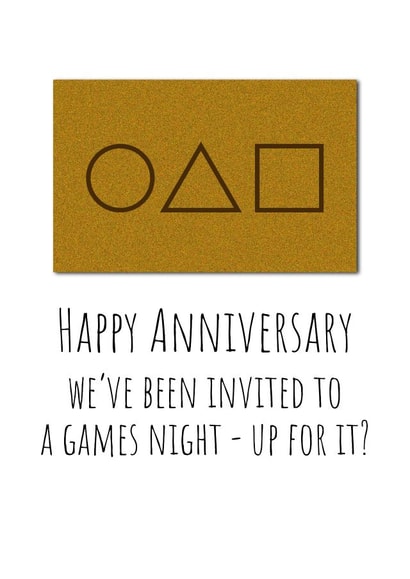 Squid Game Inspired Anniversary Card 1000 created by size3art