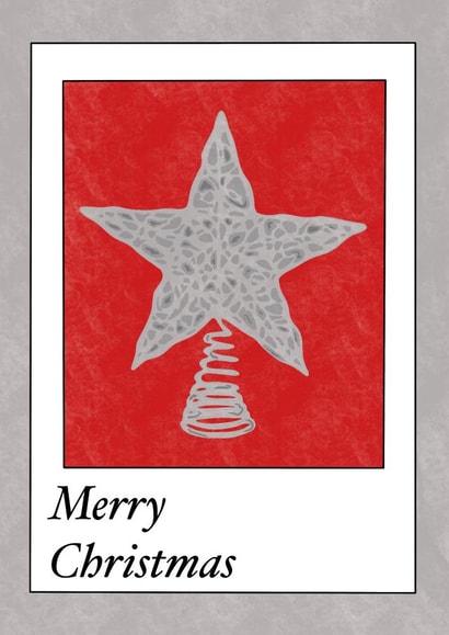 Christmas star card created by EM designs 