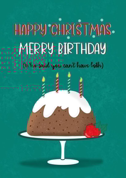 Happy Christmas and merry birthday  created by Spring of colors