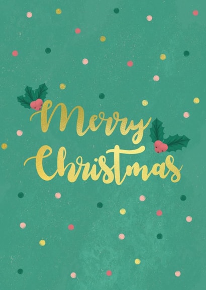 Merry Christmas in gold created by Spring of colors