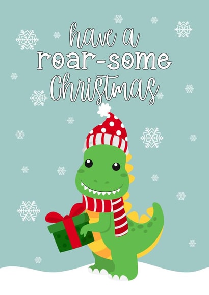 Roar-some Christmas dinosaur created by Fern Furness
