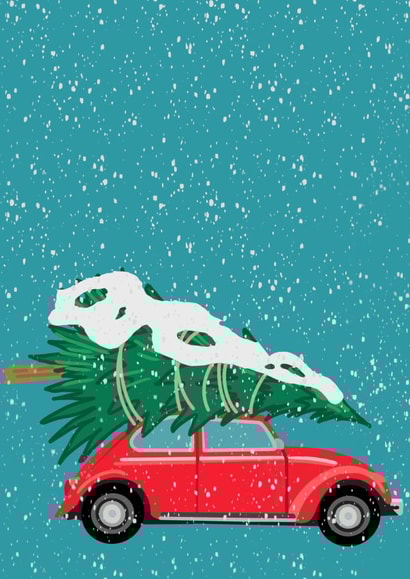Christmas car card created by Stitch Me Up